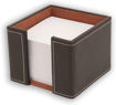 Picture of OSCO BROWN LEATHER MEMO PAD HOLDER